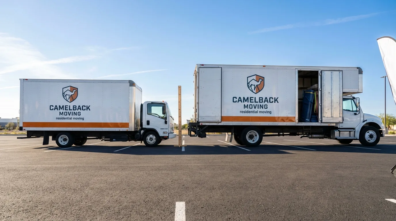 Moving truck size capacity guide in Elmwood Park